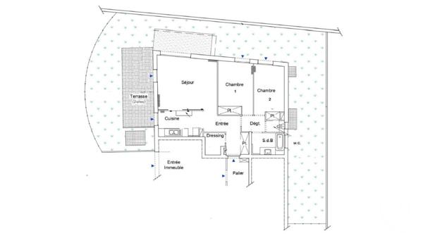 Appartement F3 à vendre  3 pièces - 66,26 m2 COLOMBES - 92