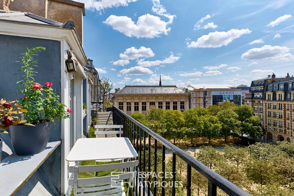 Duplex en dernier étage avec balcon – Île de la Cité