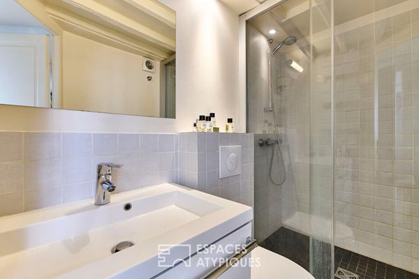 Duplex en dernier étage avec balcon – Île de la Cité