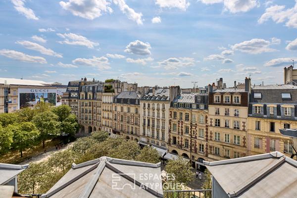 Duplex en dernier étage avec balcon – Île de la Cité