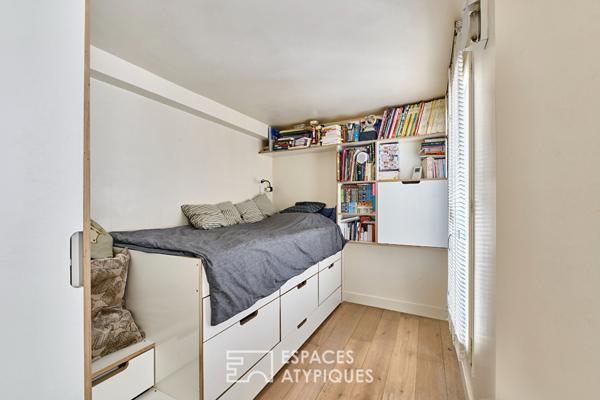 Duplex en dernier étage avec balcon – Île de la Cité