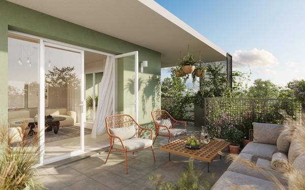 NARBONNE - Appartement T4 Neuf avec double terrasse + GARAGE