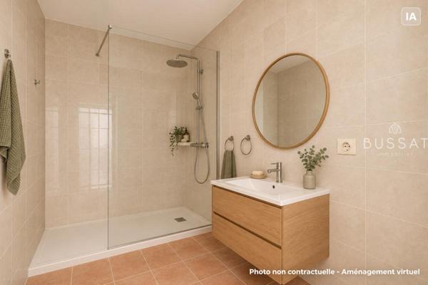 Vente appartement 2 chambres - 6ème étage - vue Rhône - Balcon