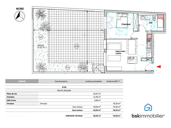 93410 - VAUJOURS - SECTEUR CENTRE VILLE ET PARC FORESTIER DE LA POUDRERIE
A 15 MIN DE LA GARE DU VERT GALANT A 5 MIN DU CENTRE VILLE
SUPERBE F2 DE 44 M² AVEC TERRASSE DE 74 M²
SEJOUR SPACIEUX DE 25 M²
A VOIR ABSOLUMENT !

Frédéric Chou vous présent ce magnifique appartement 2 pièces de 44,04 m² Carrez, seul rez-de-chaussée de la résidence, très lumineux (exposition ouest), avec une terrasse privative de 74,50 m² exceptionnelle pour un F2. Cuisine équipée, aucun travaux à prévoir — prêt à vivre !

Prestations :
🚗 Place de parking en sous-sol, accès sécurisé
🔒 Résidence récente, calme et bien entretenue
🌅 Exposition ouest → belle luminosité dès midi jusque la fin de journée
🌿 Terrasse 74,50 m² : espace rare et privatif

Transports :
🚌 Arrêt de bus (Rue du Bellay / bus locaux) : 2 minutes à pied
🚆 Gare / RER la plus proche — Vert-Galant : estimations entre 10 et 15 minutes à pied 

Ecoles :
🎒 Écoles maternelles (Jean de La Fontaine, Les Marlières…) : entre 2 et 8 minutes à pied (selon l’école exacte). 
📚 Écoles élémentaires (Paul Bert, Jules Ferry…) : 5 à 10 minutes à pied

Commerces & services :
🥖 Boulangeries, épiceries, commerces de proximité (rue de Meaux / avenue du Général de Gaulle) : la plupart à moins de 8 minutes à pied
🛍️ Supermarchés / commerces plus grands : accessibles en quelques minutes en bus ou en voiture ; centre-ville / zone commerçante municipale à proximité
🏥 Pharmacie à quelques pas de la résidence

💎 Pourquoi ce bien est unique ?
Un F2 sans travaux, avec une terrasse de 74,50 m² et une place de parking sécurisée — rare et pratique pour profiter d’un extérieur en plein cœur d’une commune calme mais bien desservie.

Taxe foncière : 685 € annuel
Charges de copro : 315 € / trimestre
DPE : C
GES : C

Ce lot fait partie d’une copropriété de 29 lots, correspondant à 9 logements, 9 caves et 11 places de stationnement.
Pas de procédure en cours.