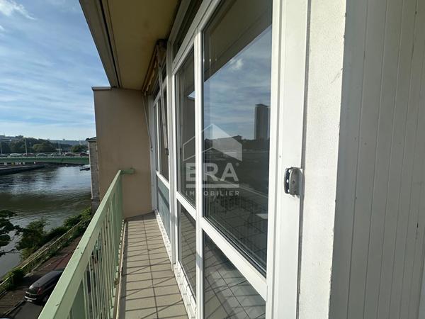 Appartement T2 à Rouen - Balcon - Vue sur Seine