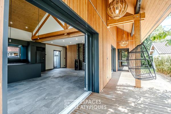 Maison contemporaine bois et lumière aux portes de Genève