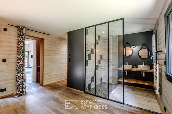 Maison contemporaine bois et lumière aux portes de Genève
