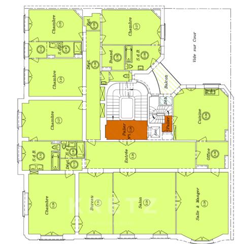 Champ-de-Mars vue Tour Eiffel