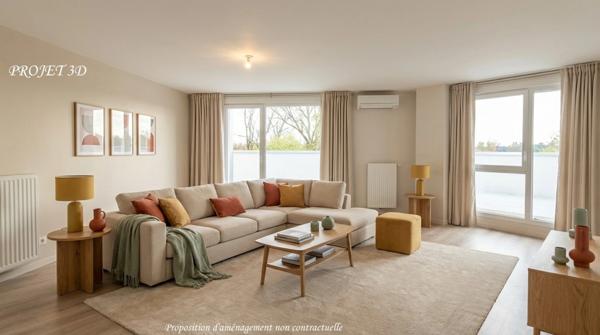 Appartement 4 chambres, terrasse, parking, VILLENAVE D'ORNON (33)