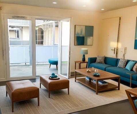 Appartement 2 pièces dans résidence sécurisée