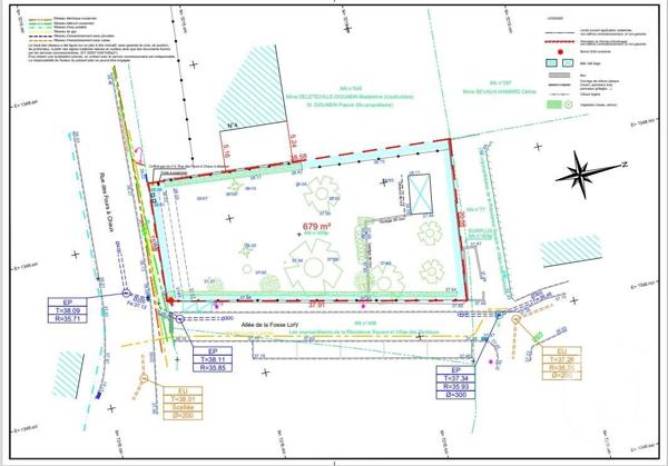 Terrain à vendre  679 m2 CHARTRES DE BRETAGNE - 35