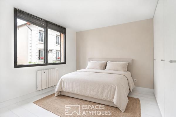 Maison contemporaine en ossature bois avec jardin et terrasse