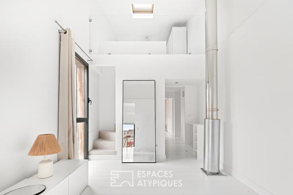 Maison contemporaine en ossature bois avec jardin et terrasse