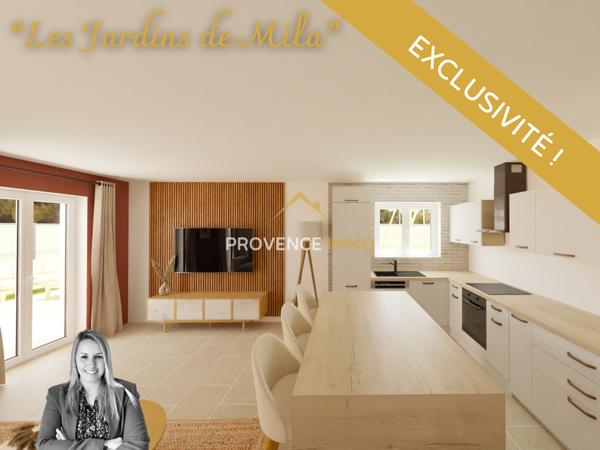 Salon-de-Provence (13300) Bienvenue aux Jardins de Mila - 10 maisons neuves 3 ou 4 pièces - Eligible au PTZ