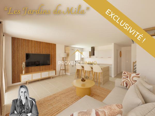 Salon-de-Provence (13300) Bienvenue aux Jardins de Mila - 10 maisons neuves 3 ou 4 pièces - Eligible au PTZ