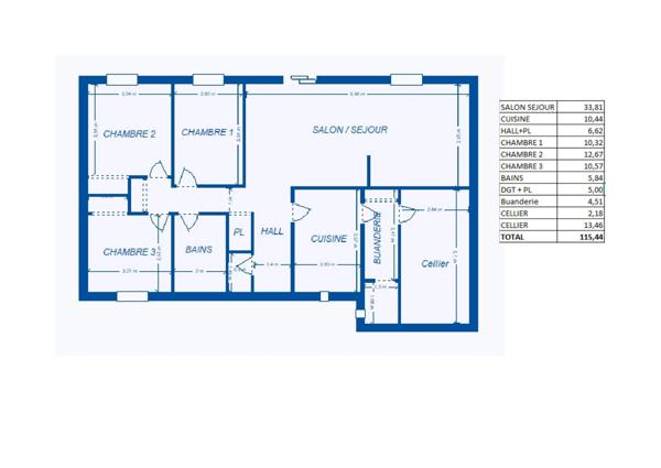 Maison de plain-pied à vendre 5 pièces MIRANDE (32) - 3 chambres - terrain 660 m²