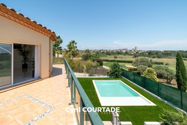 Juvignac, Dpt Hérault (34), Maison d'exception de 245m² en première ligne du Golf - Terrain de 1250m²