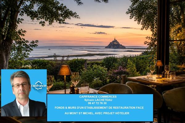 # MURS & FONDS À VENDRE RESTAURANT – SITE TOURISTIQUE D’EXCEPTION  ## Face au Mont-Saint-Michel –