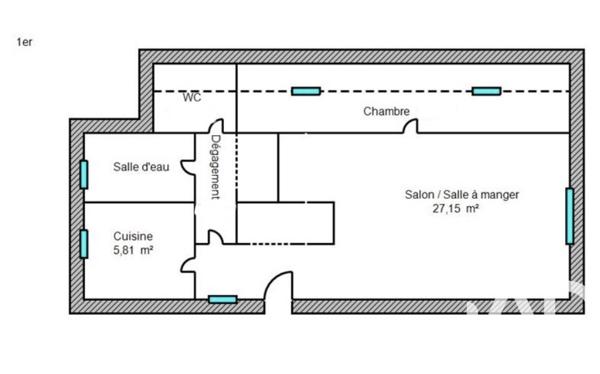 Appartement à vendre 2 pièces 56 m² Coubron