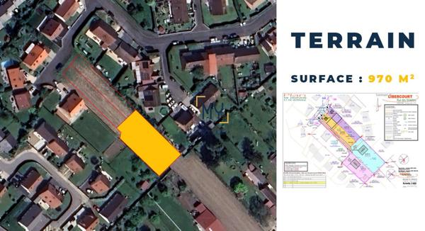 TERRAIN CONSTRUCTIBLE DE 970M²