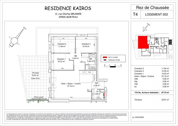 Vente Appartement 4 pièces 87 m2 à Morteau