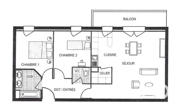 Appartement à vendre 3 pièces 66,78 m² Rezé