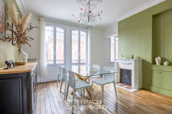 Maison familiale en coeur de ville avec piscine, terrasse, jardin et garage à Albert