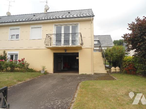 maison 91,30 m² cuis SAM SDE WC 2 chbres garage atelier cuis. pelouse. fioul.