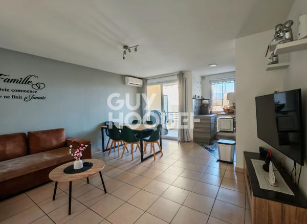 T3 Coup de Coeur : Terrasse avec Vue dans Résidence avec Piscine