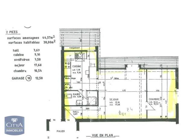 Appartement à vendre 2 pièces 44m² Hirsingue (68560)