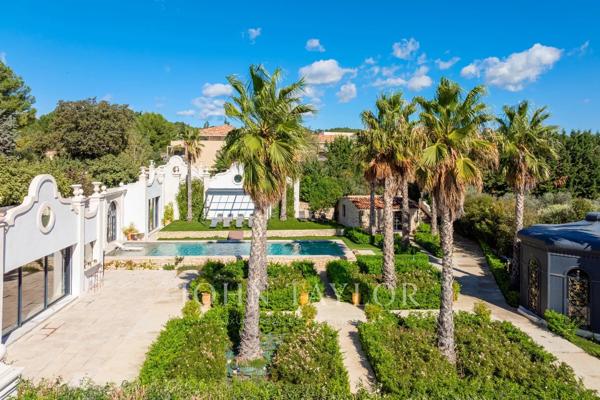 Luxueuse villa meublée ou non meublée à louer à Aix-en-Provence avec dépendances : Evasion et élégance au coeur de la Provence