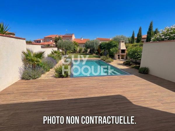 Toulouges, maison 5 pièces, garage et jardin