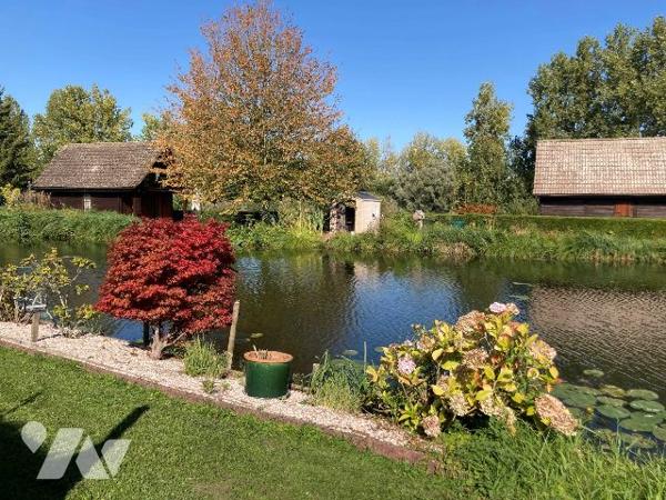 Domaine de pêche avec camping gîte et maison principale