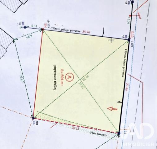 Terrain à vendre 694 m² Allaire