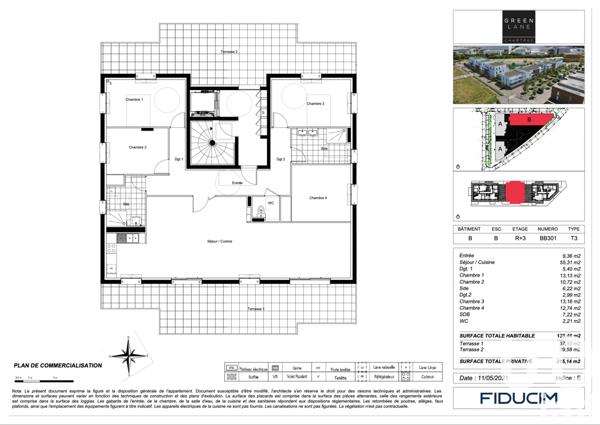 Appartement à vendre 5 pièces 138 m² Chartres