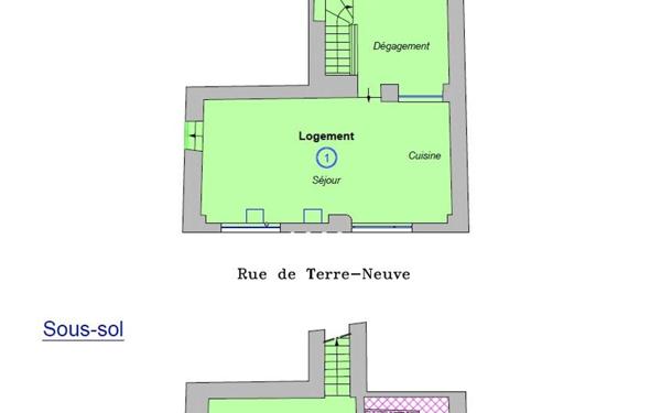 Appartement à vendre    2 pièces • 53,05 m2 Paris 20