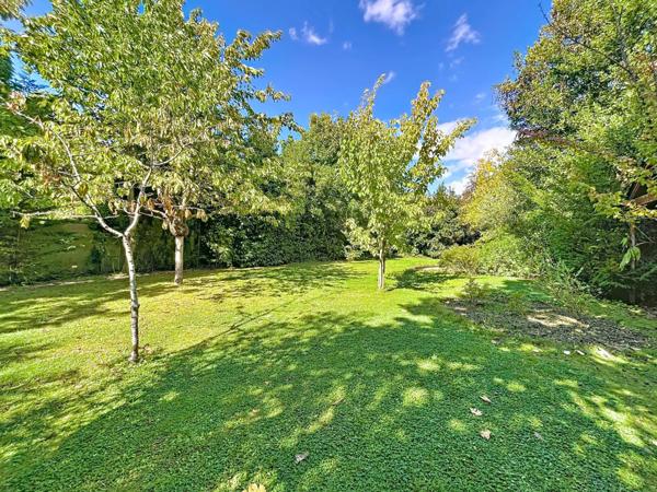 Grand terrain arboré, au calme, potentiel