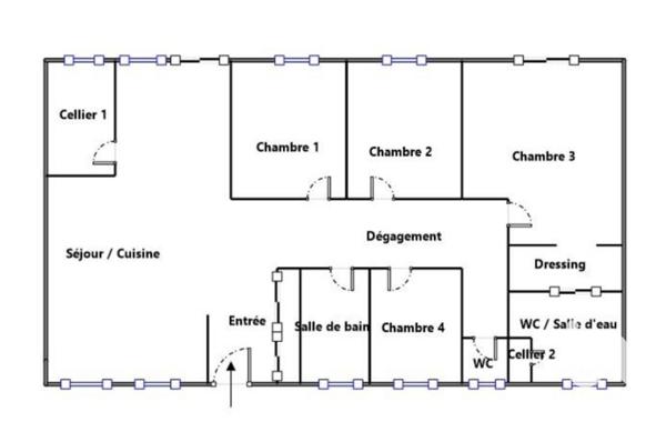 Maison 5 pièces de 143 m² à Sallebœuf (33370)