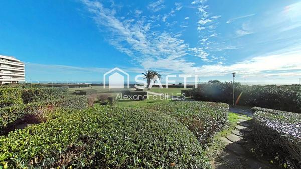 Studio avec bel exterieur - Résidence accès direct plage