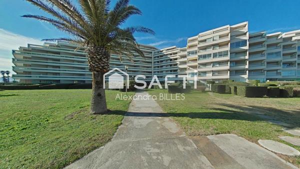 Studio avec bel exterieur - Résidence accès direct plage