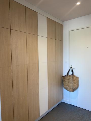 T2 dernier étage, aperçu mer, piscine, garage.