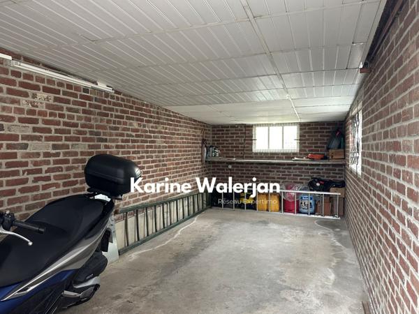 Rouvroy (62320) SEMI PLAIN PIED INDIVIDUEL+ SOUS-SOL COMPLET+ POTENTIEL COMBLES