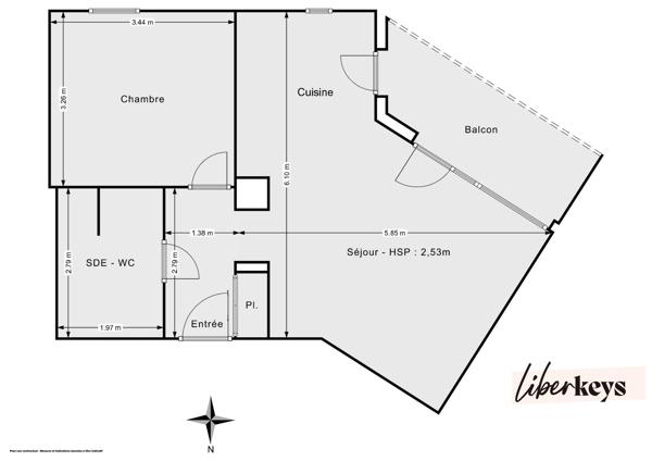 Appartement Type 2 / 45m² à Cancale