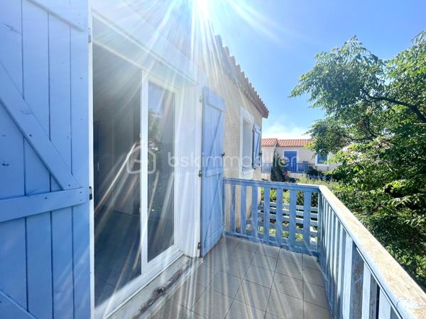 Charmante Maison de 65m² sur deux niveaux offre tout le confort nécessaire.
Au rez de chaussée se trouve une lumineuse pièce de vie avec accès sur la terrasse, une chambre avec placard, ainsi qu'une salle d'eau avec toilettes.

A l'étage, deux autres chambres avec placard, une salle d'eau avec son toilette. L'une des chambres à l'étage dispose également d'une terrasse de 5m². 

On y découvre également un grand garage avec une belle hauteur sous plafond, un jardin arboré de 60m². 

Profitez de la tranquillité de ce quartier tout en étant proche des commodités.
Menuiseries : PVC double vitrage, Volets : Bois
Chauffage au Gaz


Une opportunité à ne pas manquer !