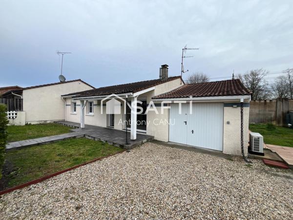 Maison de plain-pied de 120 m², idéale pour une famille.