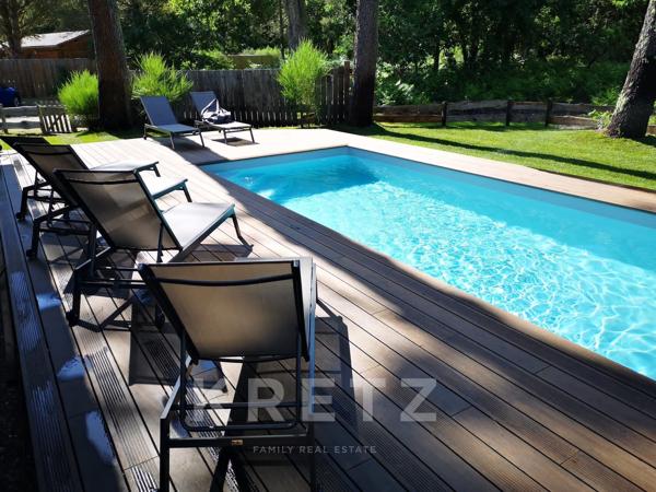 Domaine d’exception avec villa, lodge et piscines à Moliets