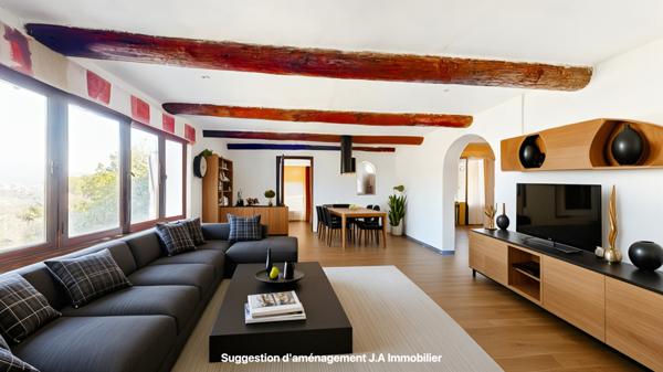 Falicon (06950) Maison à rénover, piscine, terrain 1660 m²