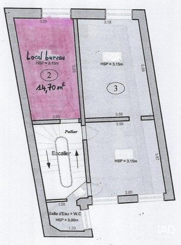 Boutique/Local commercial à vendre 69 m² Meaux