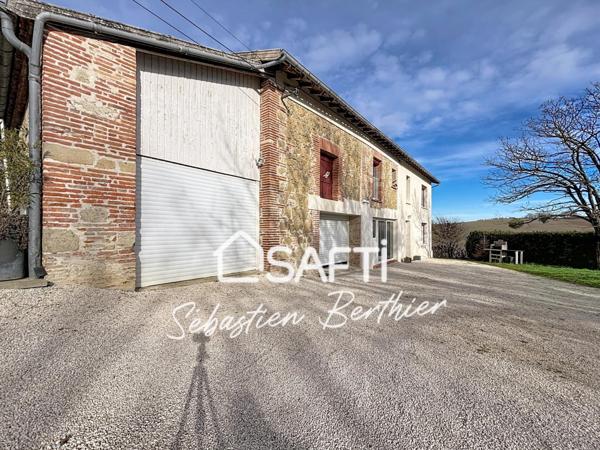 Maison de caractère rénovée avec piscine et vue dégagée –5 min Lavaur