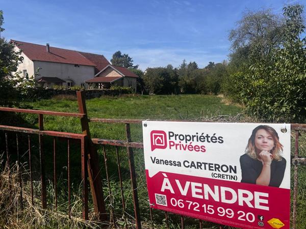 70190 - RECOLOGNE LES RIOZ - Terrain 1054 m² - Prix : 25000  honoraires charge vendeur